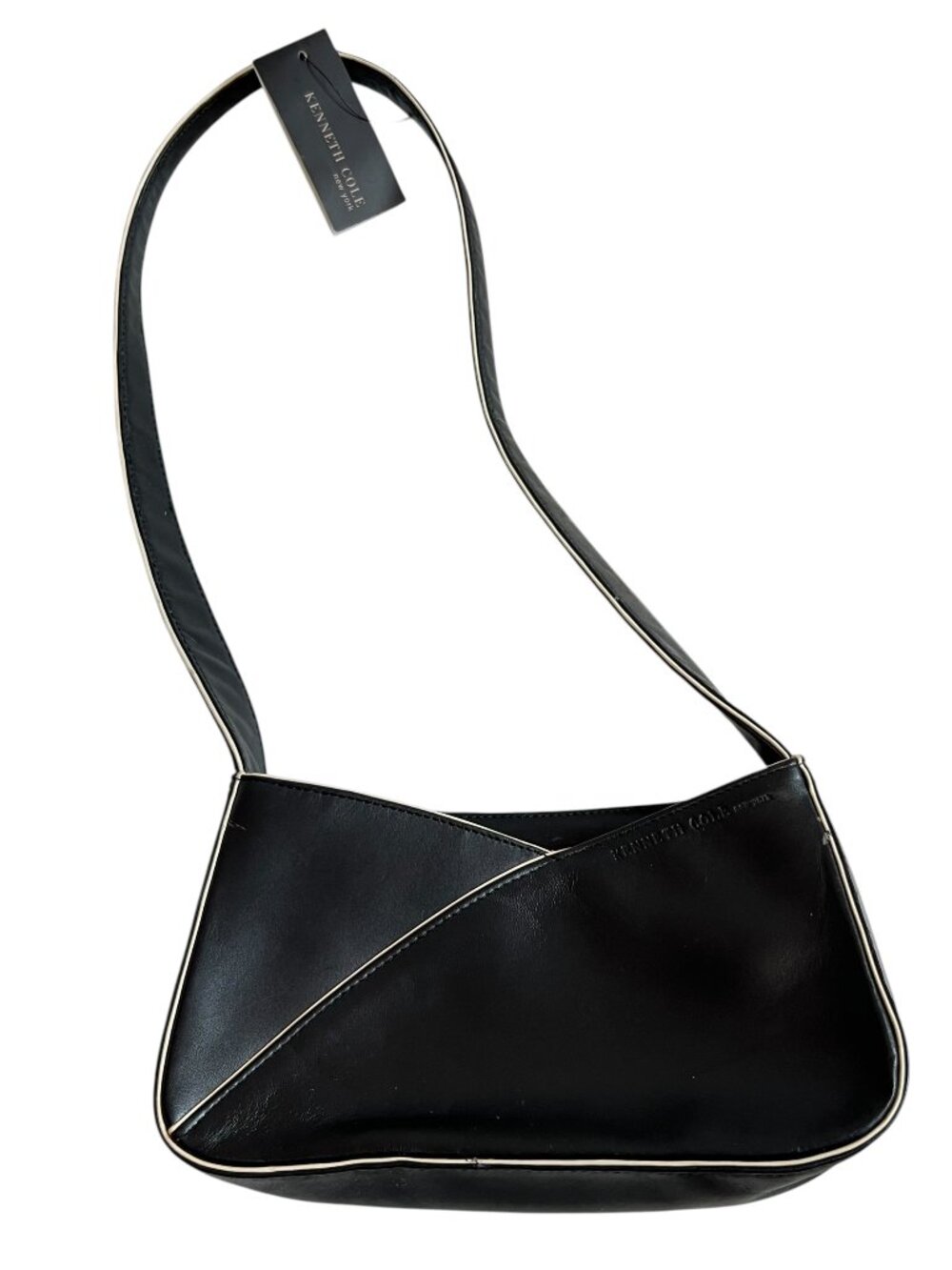 y2k Kenneth Cole purse black faux leather shoulder bag small